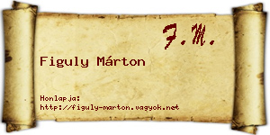 Figuly Márton névjegykártya