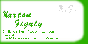 marton figuly business card